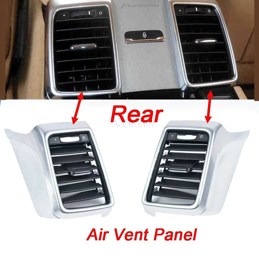 Car Interior Rear Air Conditioning Left Right AC Vent Grille Outlet Cover Panel Trim For Porsche Panamera 970 2010-2016
