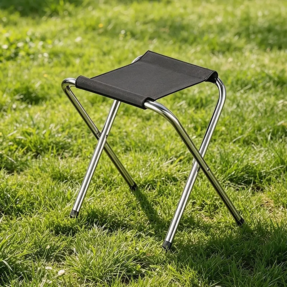 Foldable Camping Stool Wear-resistant Non-slip Folding Stool Ultralight Strong Load-bearing Portable Outdoor Chair Garden