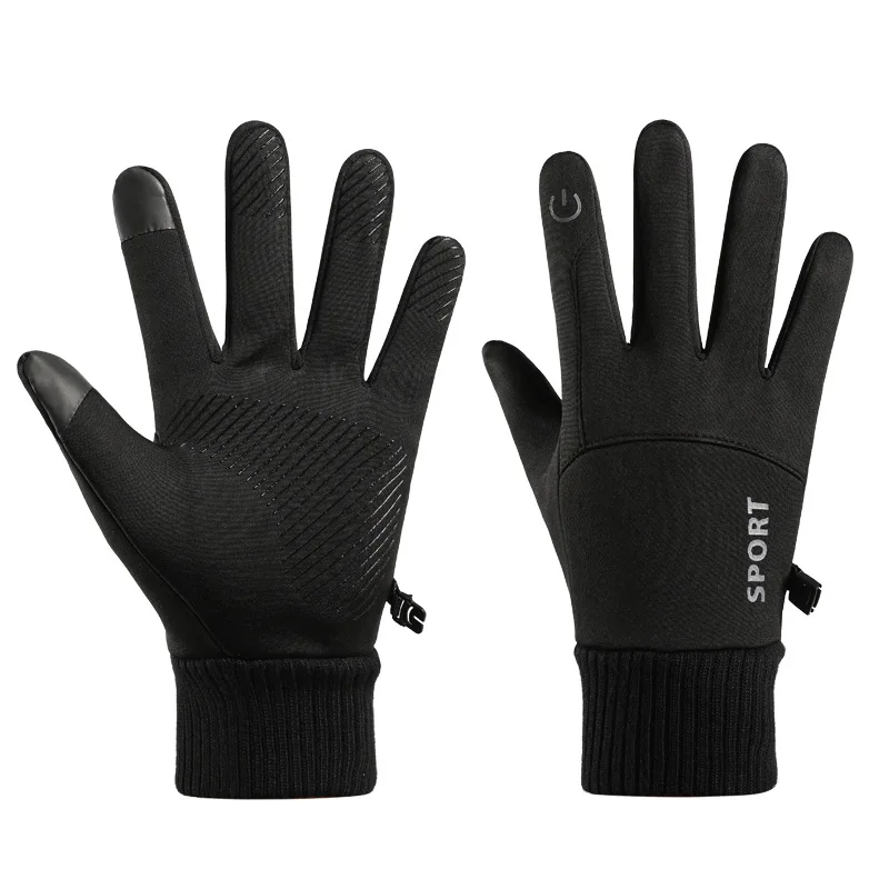 Men's Winter Ski Gloves Windproof and Cold Proof Gloves Outdoor Sports Cycling Gloves Touch Screen