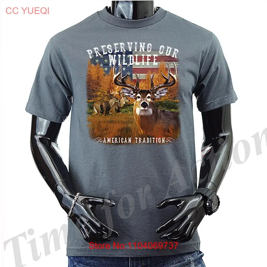 Preserve Wildlife Deer Meadow OUtdoor Sports Hunting Graphic T-shirt