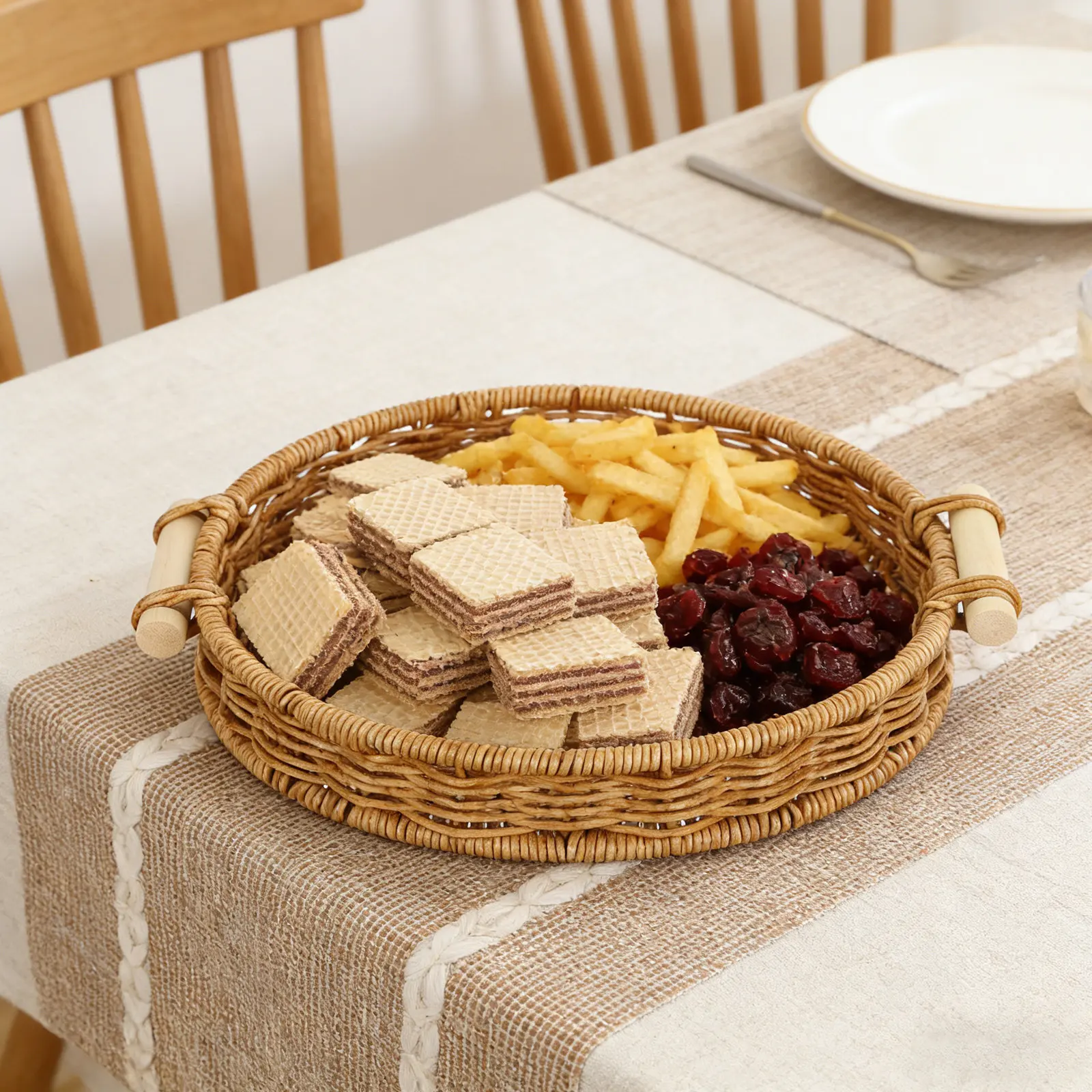 Imitation Rattan Bread Basket  - đánh giá và giá Food Snacks Drinks