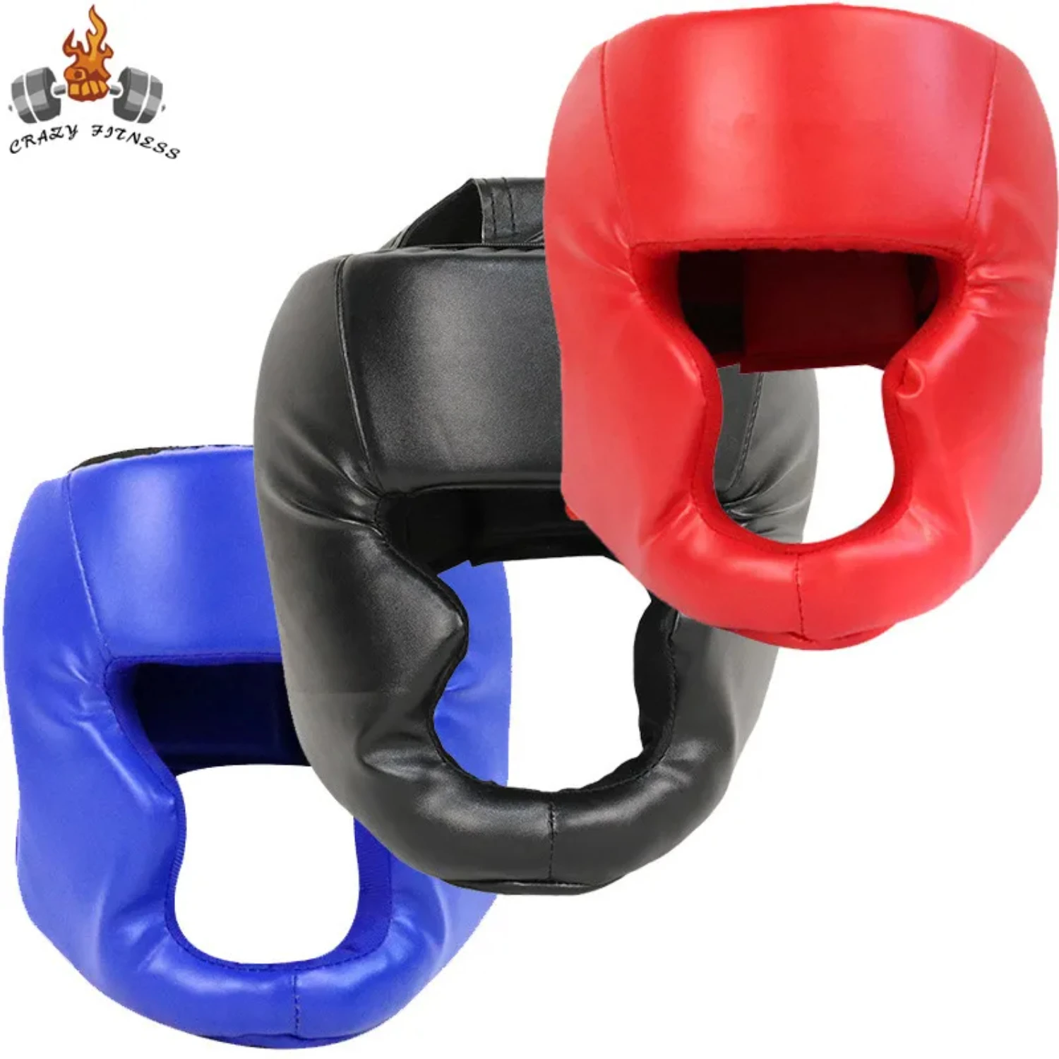 Boxing Headgear for Adults, PU Karate, Muay Thai, Boxing Safety Helmet, MMA Training Gear