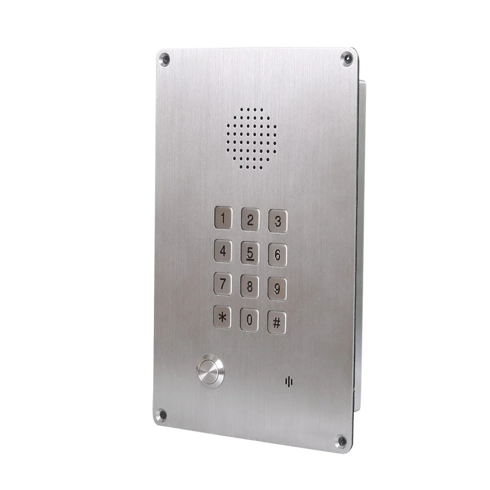 Keypad IP Telephone System PoE Apartment SIP IP VoIP Video Intercom 2 Way Building Analog Phone Elevator Emergency Telephone