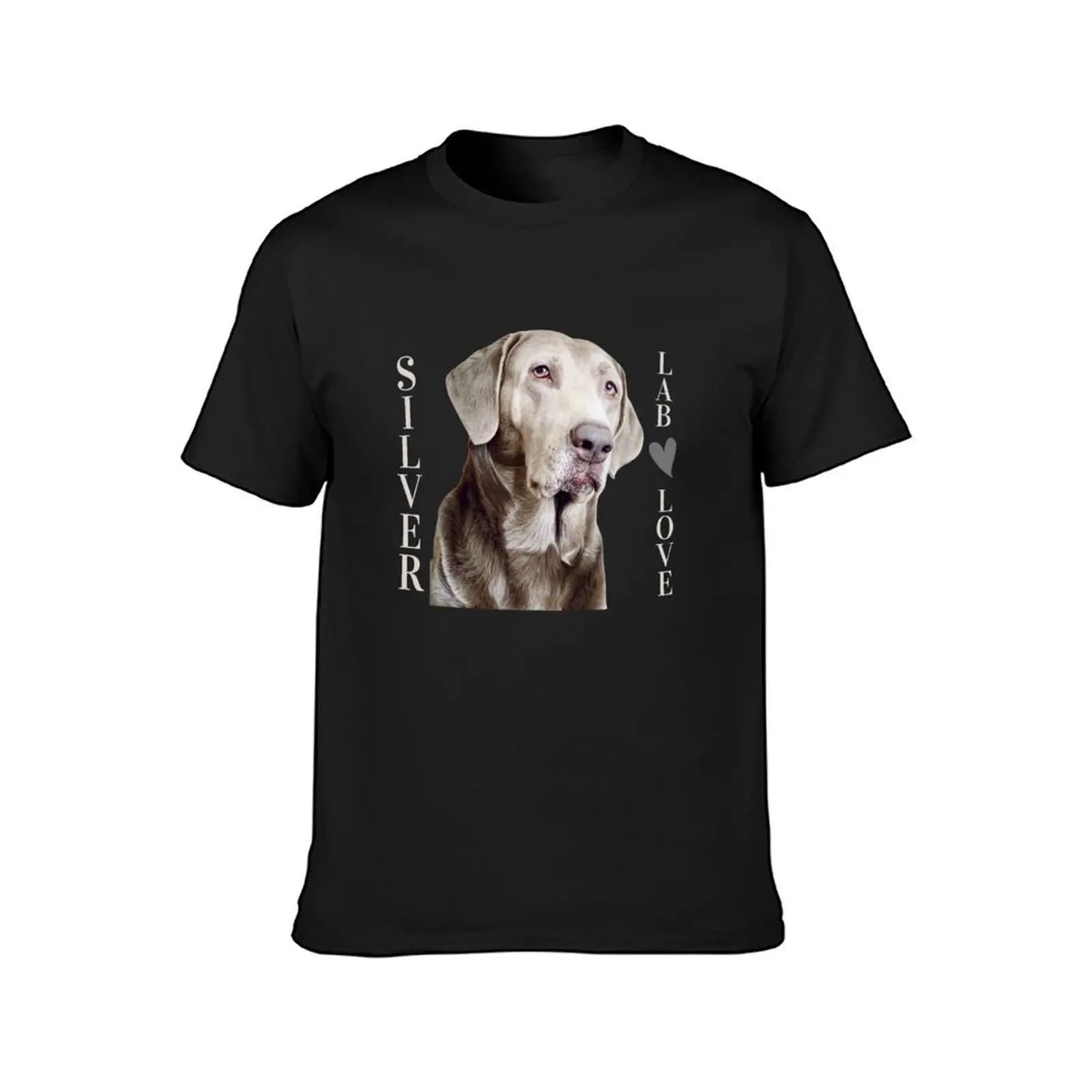 Silver Labrador T-Shirt anime clothes Short sleeve tee mens t shirts