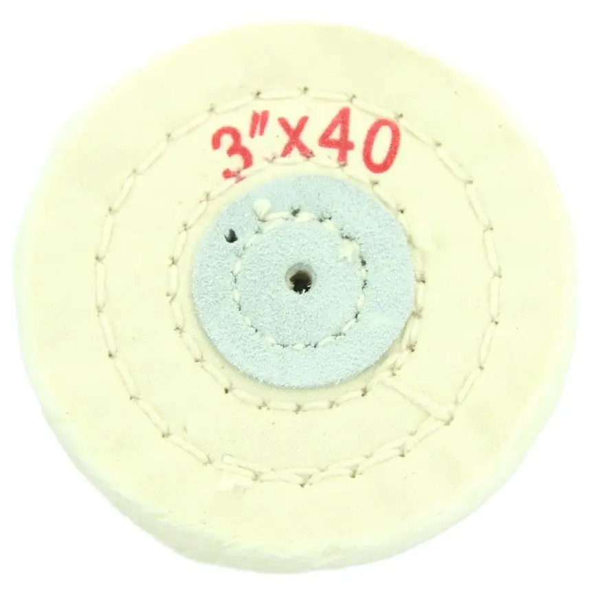 10pcs Hot Sale  4*50 White/Yellow Cotton Polishing Cloth Wheel Drill For Ceramic