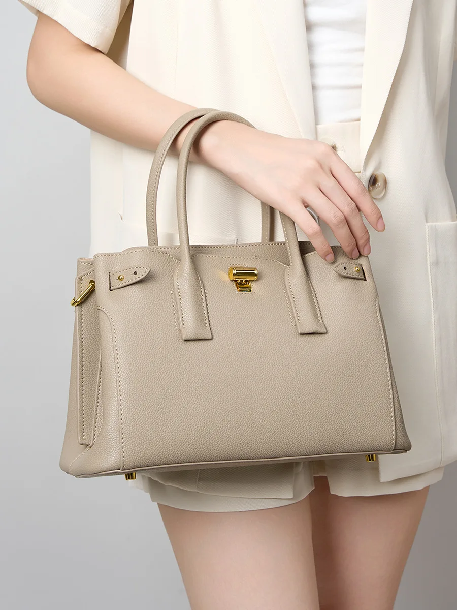 

Женская сумка через плечо из натуральной кожи, высококачественная воловья кожа для универсальной сумки, сумка через плечо большой вместимости для женщин, поездок на работу