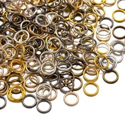 200pcs Metal Open Jump Rings O Ring Connectors For DIY Necklace Bracelet Keychains Jewelry Craft Making Supplies Accessories