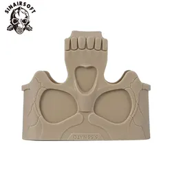 Tactical 5.56 7.62 Skull Rubber Magazine Assist Cage Loop Pouch Mag Fast Pull For M4 AK AR15 Hunting Shooting Airsoft Accessory