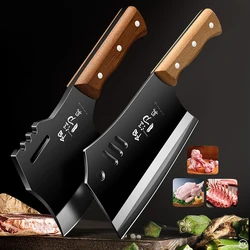 High carbon steel manual forging knife, household slicing and meat cutting knife, chef specific axe bone chopping knife