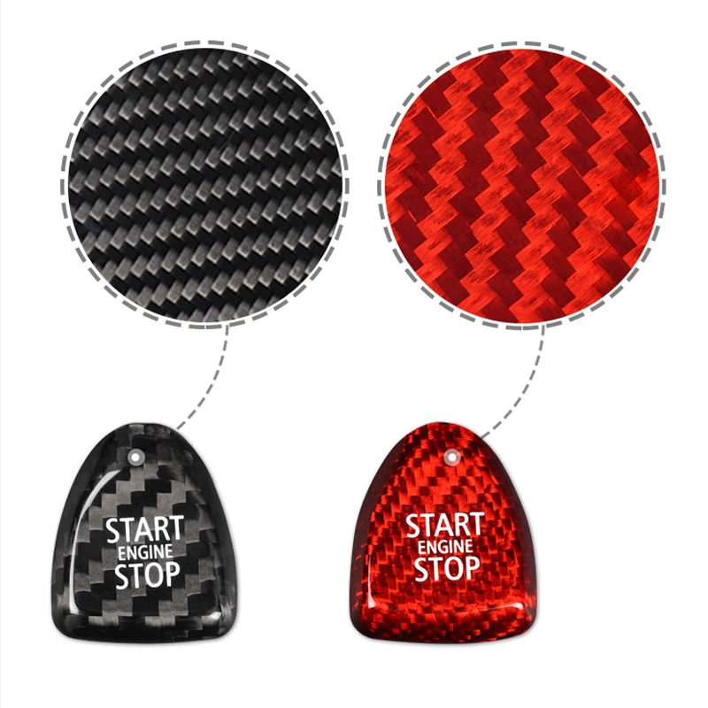 Car Ignition Start Button Sticker For BMW MINI F54 F55 F56 F57 F60 Carbon fiber Modifications Interior