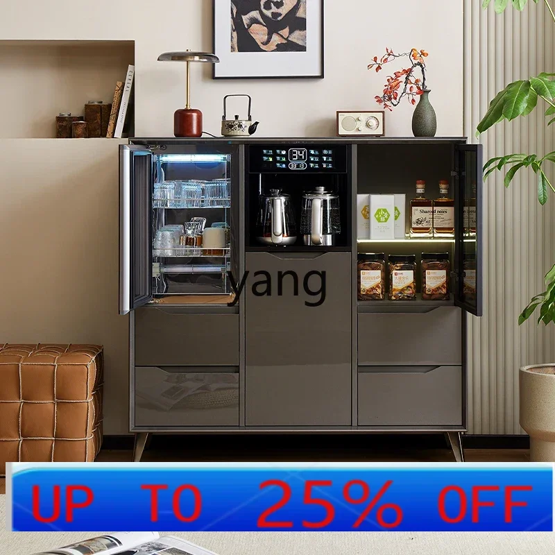 

Умный шкаф-бар LHH из массива дерева для гостиной с автоматическим диспенсером для воды, интегрированный в интерьер, класса люкс