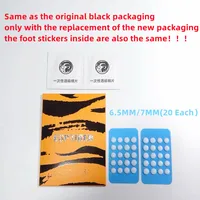 Nuevo 40 Uds Esptiger Tiger ICE V2 pegatina Universal para pies rosa DIY puntos pequeños almohadilla para pies borde de arco Esptiger 6,5 MM 7MM