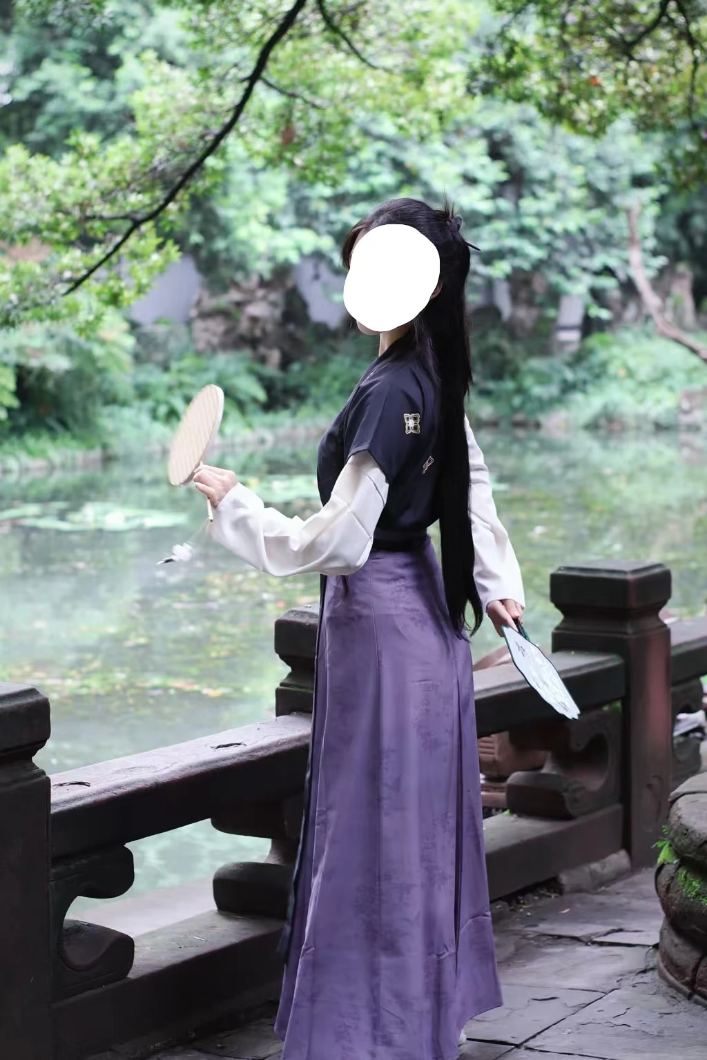 

Elegant Chinese Outfit Hanfu Woman Traditional Daily Wear Authentic Tang Dynasty Hanfu - Women's Beizi & Eight-Piece Poqun Set,
