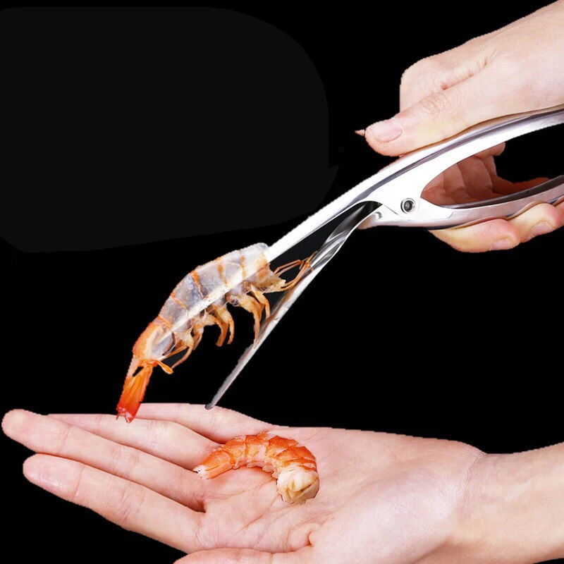 

Multifunctional 304 Stainless Steel Kitchen Gadget Creative Shrimp Peeler Lobster Meat Extractor Kitchen Tool for Home Hotel