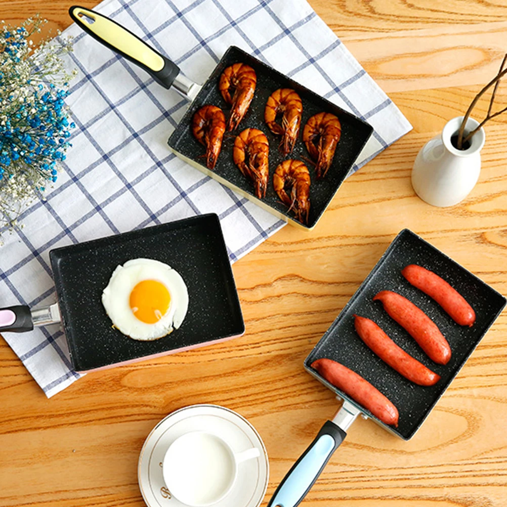 

Non Stick Pan Cooking Square Frying Pans Nonstick Egg Skillet Bakeware Japanese-style