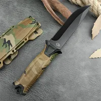 High Hardness GB Gear StrongArm G1500 Fixed 8Cr13Mov Blade Knife Outdoor Tactical Portable Survival Camping Hunting Tool