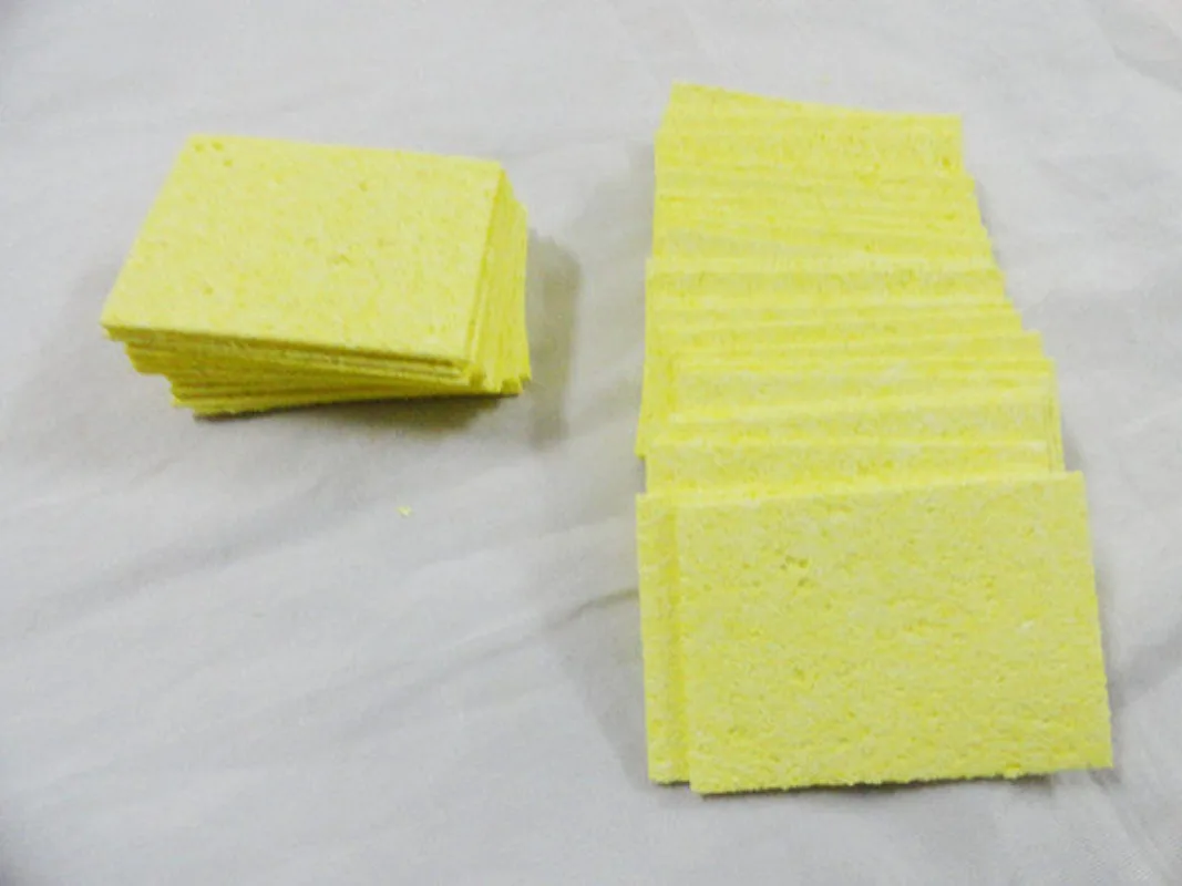 Square Cleaning Sponge, High Temperature Resistant Sponge, Soldering Iron Head Round Sponge, Square Sponge