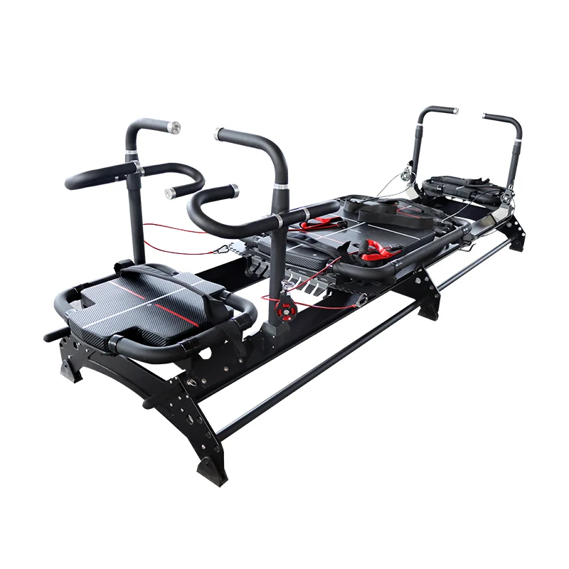 

Commercial Black Aluminum Pilates Core Bed Reformers for Yoga Studio Fitness Equipment Megaformer Pilates Set