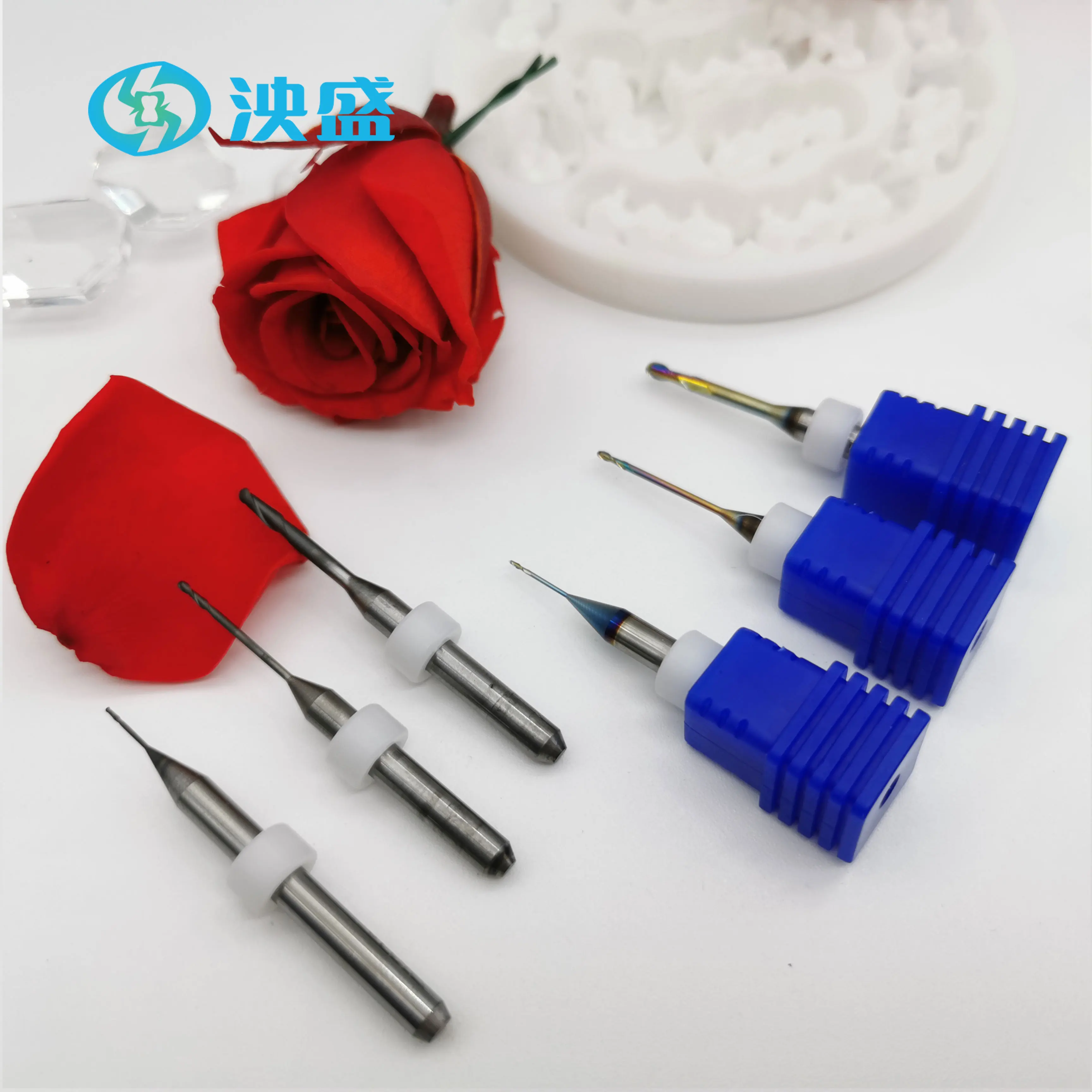 Dental Milling Burs for Dentium D4 Cad Cam Milling Zirconia Wax PMMA Burs Tungsten Carbide Made CVD DC SHC