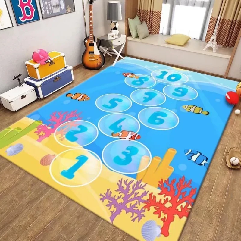 Children\'s Educational Early Education Game Carpet Living Room Baby Room Bedside Rugs Bedroom Decoration Crawling Non-slip Rug