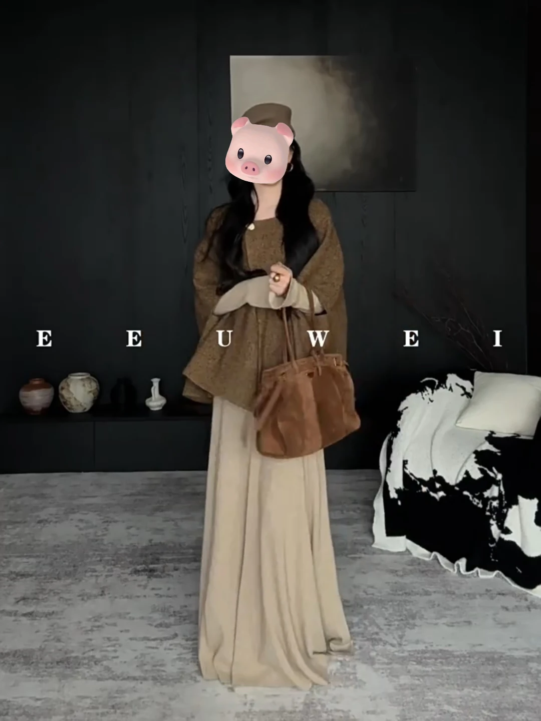 

Женское длинное пальто Design Sensation Alliance, повседневное свободное пальто из мягкой ткани Ele Lady Sle Meat, скрывающий топ