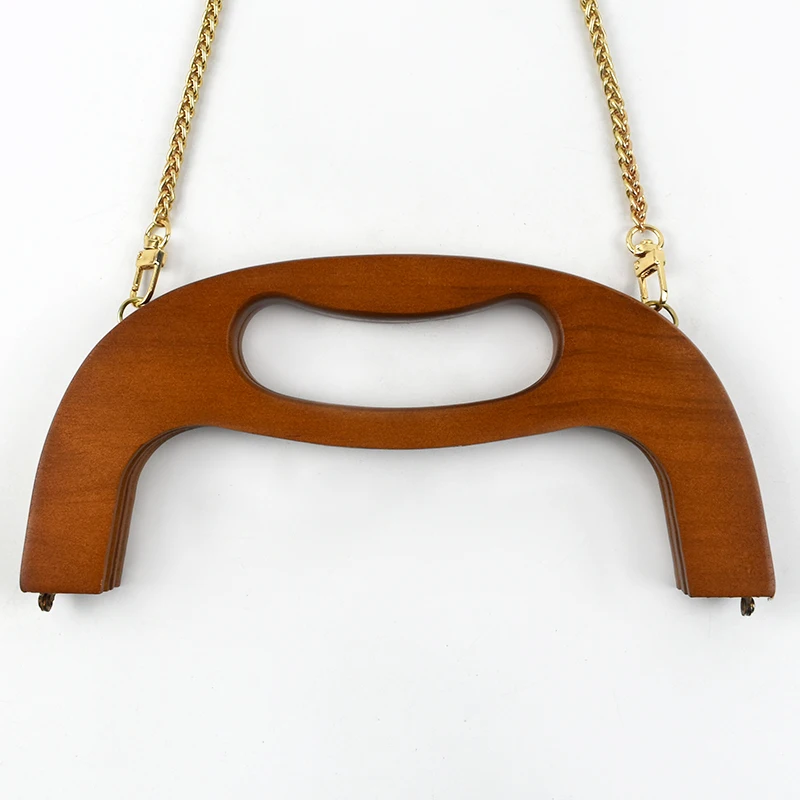 1/2Pcs Deepeel 24cm Holzgriffe Tasche Geldbörse Rahmen Verschluss Kuss Verschluss Frauen Handtasche Nähen Klammern häkeln Taschen DIY Zubehör – Detail 11