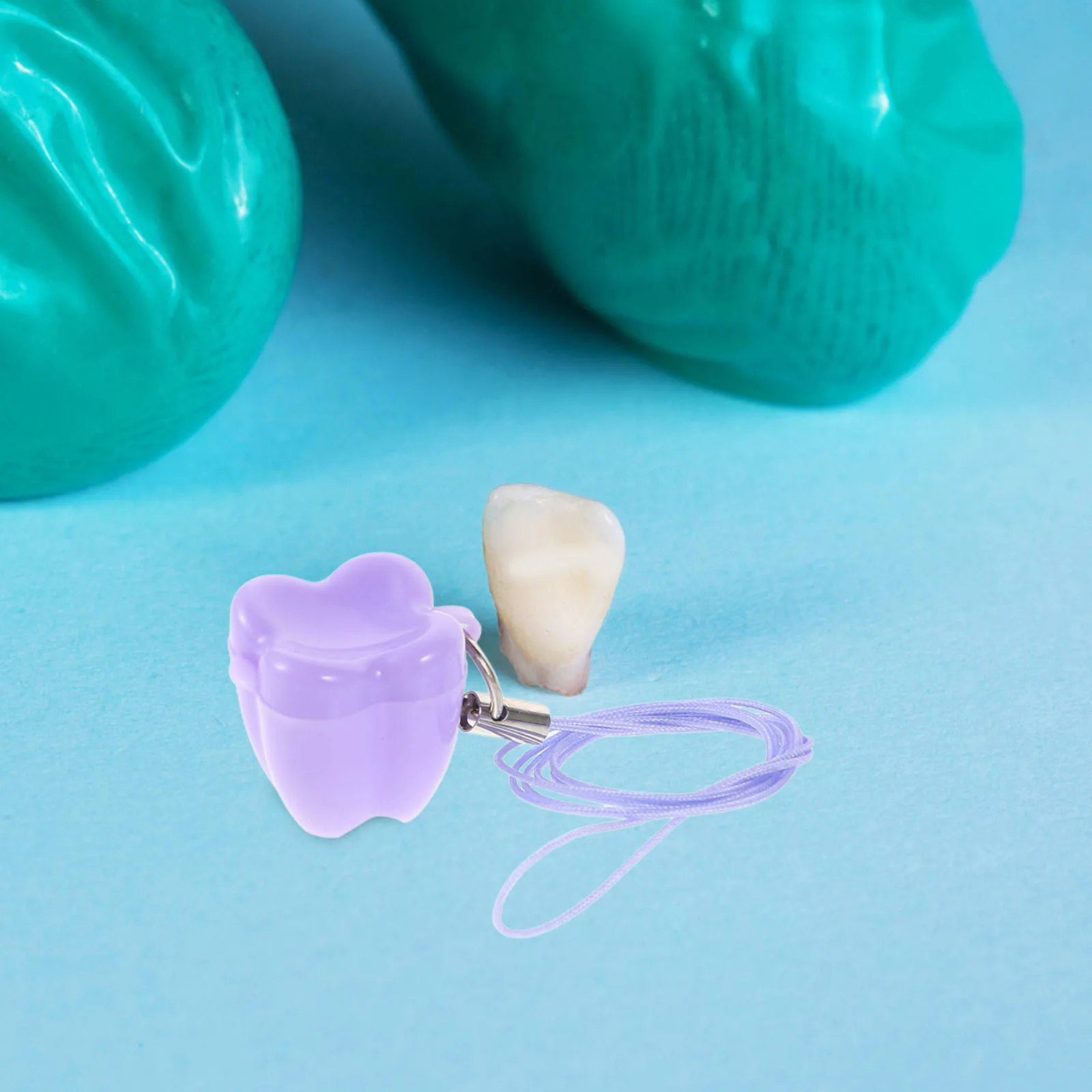 

10pcs Baby Tooth Box Pp Material Mini Storage For First Teeth Kids Keepsake Container With Lanyard Compatible Organizer For