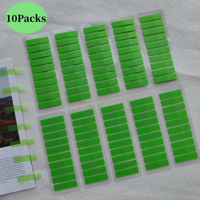 

2000 Sheets Transparent Notepad Sticky Notes Index Tabs Bookmarks for Books Kawaii Aesthetic Stationery Office School