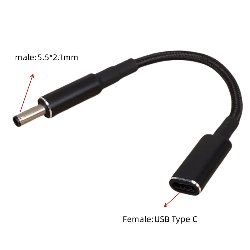 65W Typ-C Laptop-Netzteil-Adapter, USB-Typ-C auf universelle Laptop-Ladebuchse, Ladekabel für Notebooks – Detail 2