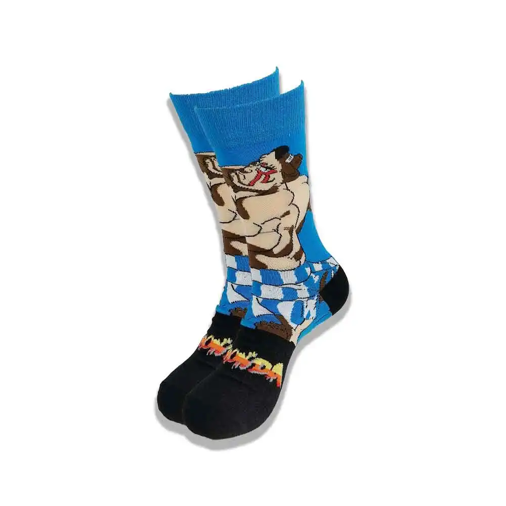 Autumn and Winter Cartoon Socks for Men and Women Advanced Sewing Street Style Middle Tube Skateboar