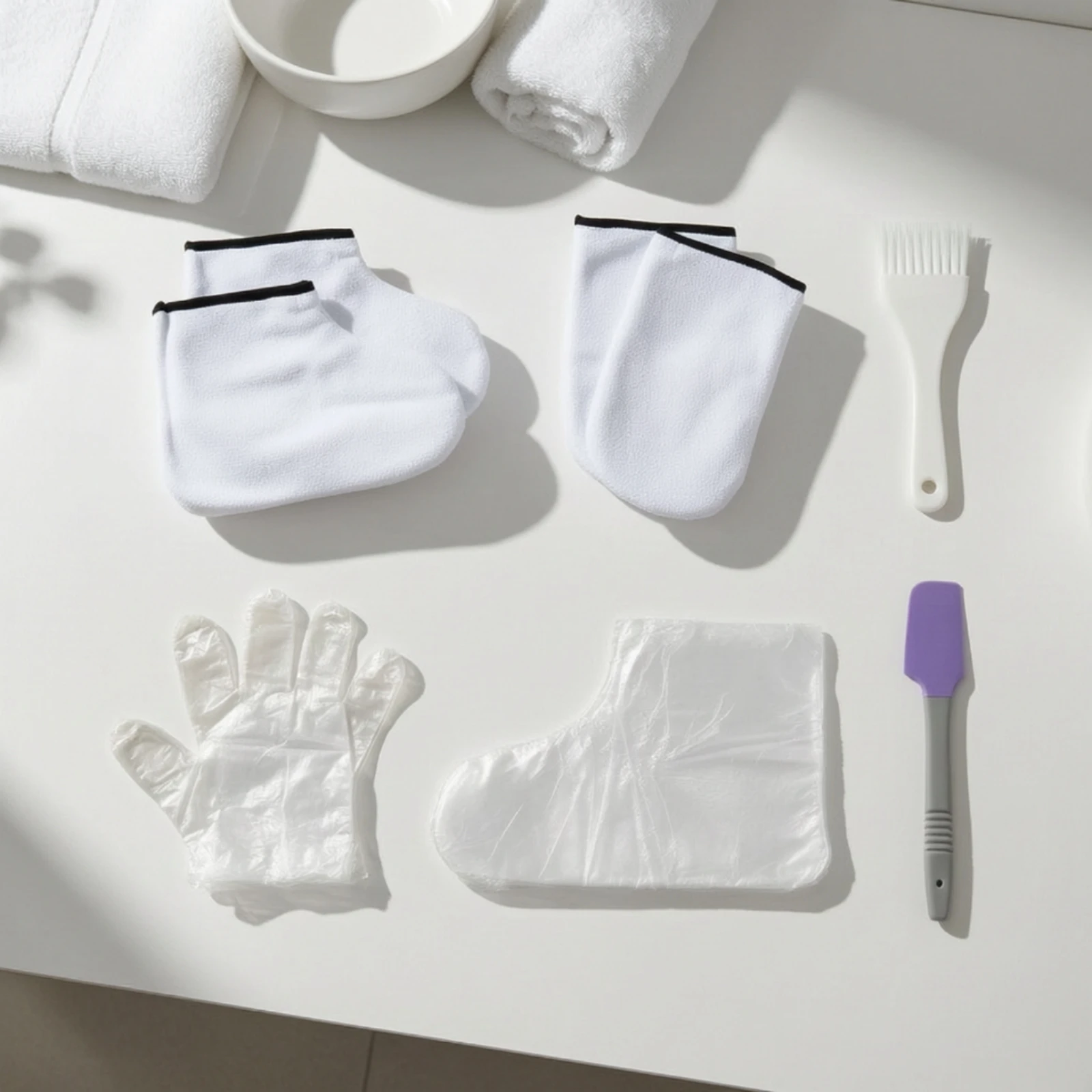 Paraffin Bath Accessory Set Reusable Waxing Kit with Cloth Covers Paraffin Treatment Kit Skin-Friendly Low-Fuss