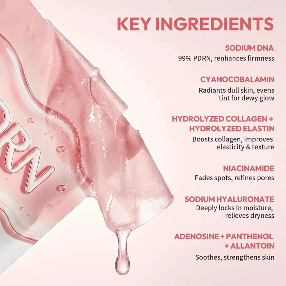 PDRN Collagen Anti Wrinkle Deep Hydration & Soothing Mask Pore Minimizing Elasticity Improvement Deep Hydration Korean Skincare