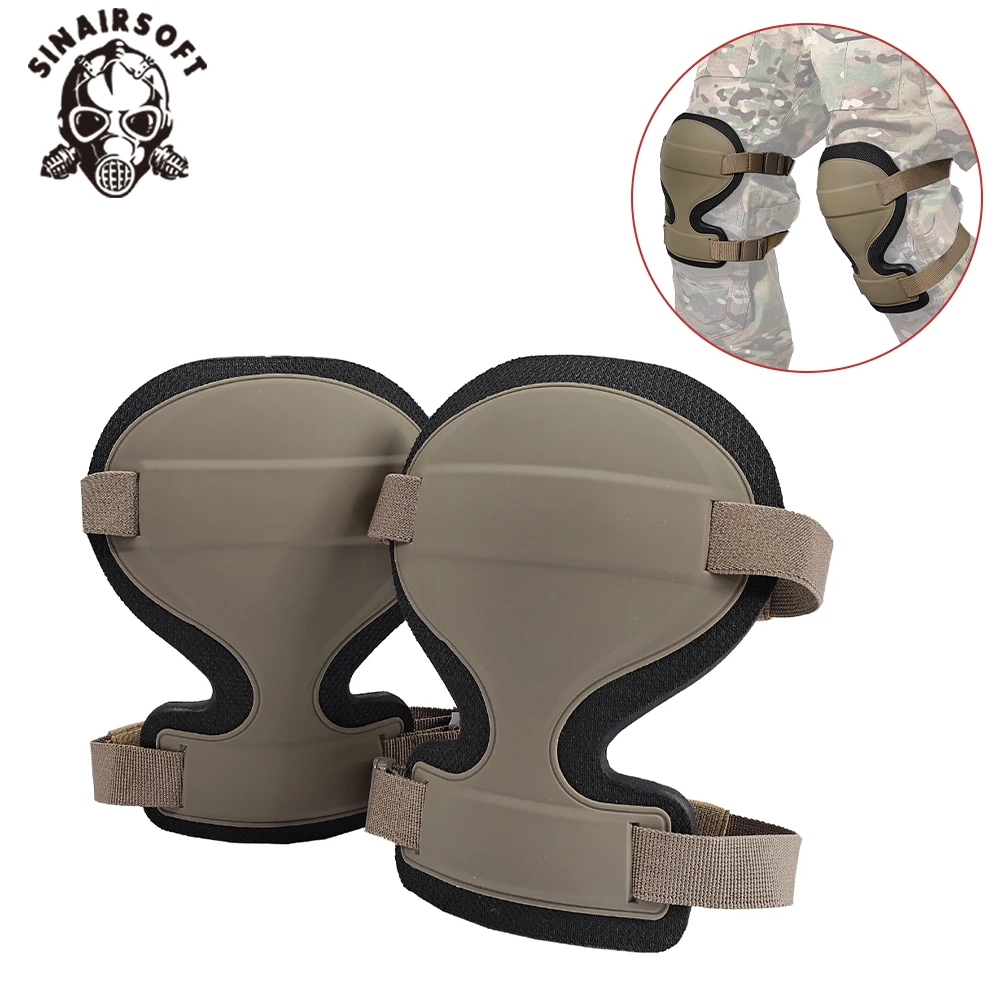 

Tactical Knee Pads Combat Airsoft ARC Durable Protective Knee Caps Shockproof Anti-Slip for Hunting Outdoor Sports