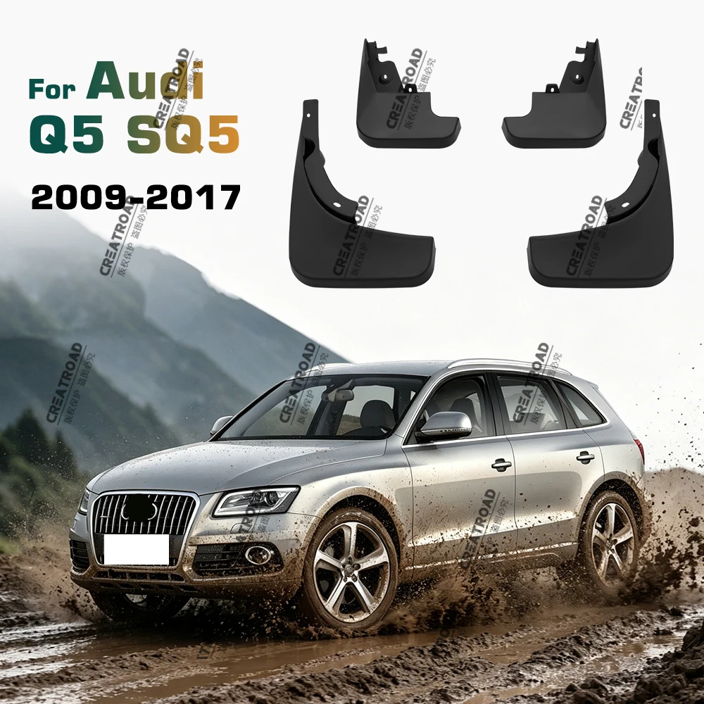 FÜR Audi Q5 2009 2010 2011 2012 2013-2016 2017 Kotflügel Spritzschutz Schmutzfänger Kotflügel Schmutzfänger 4PCS Auto Zubehör