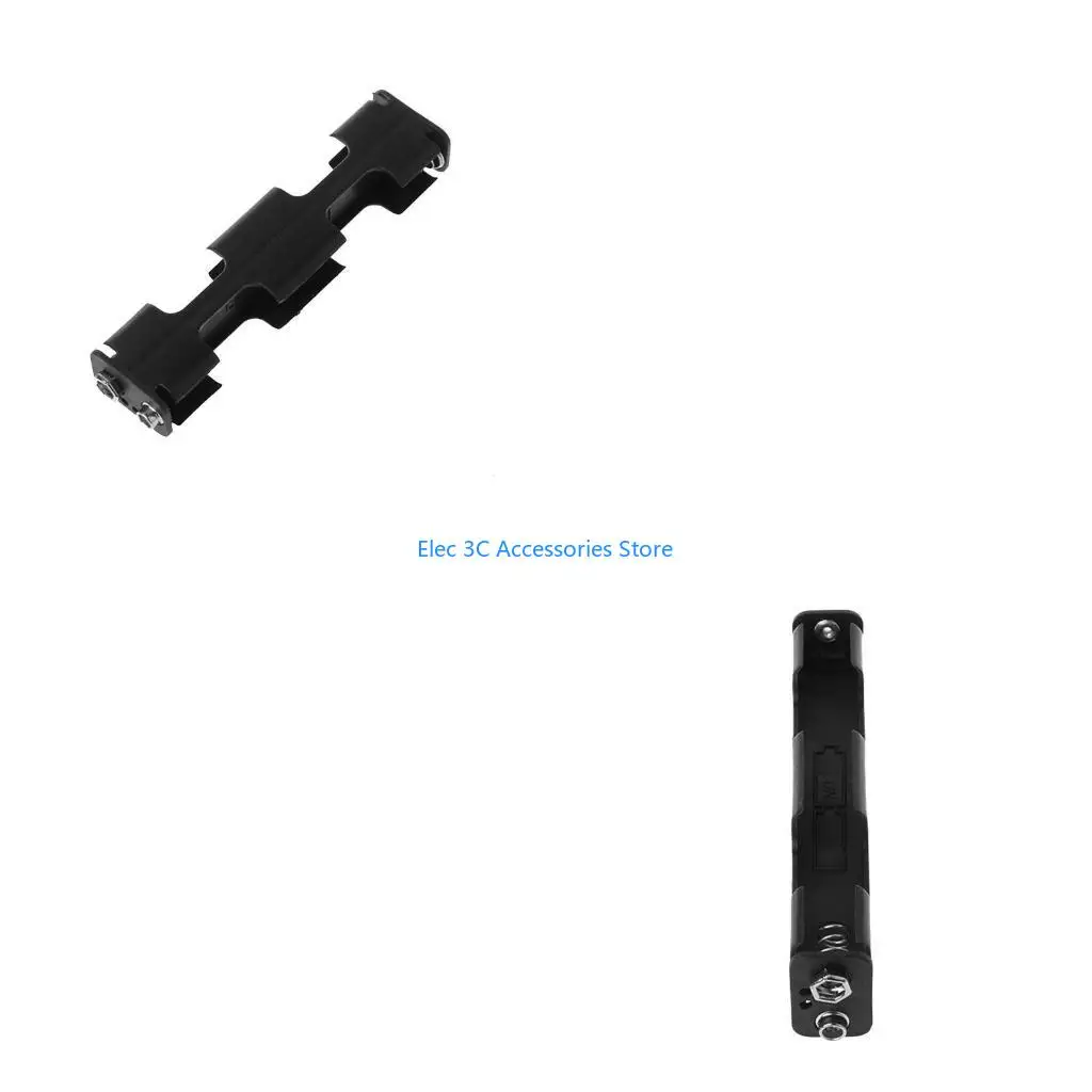 Y51A Battery Holder 4x AA Long Strip Back for Case 6V Dual Layers Double-sided Box 9V