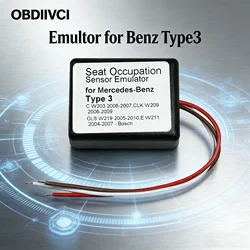 Type3 MB SRS Emulator IMMO Type 3 for Mer--ce-des Be-nz C W203 CLK W209 CLS W219 E W211 Seat Emulator Airbag Reset Tool