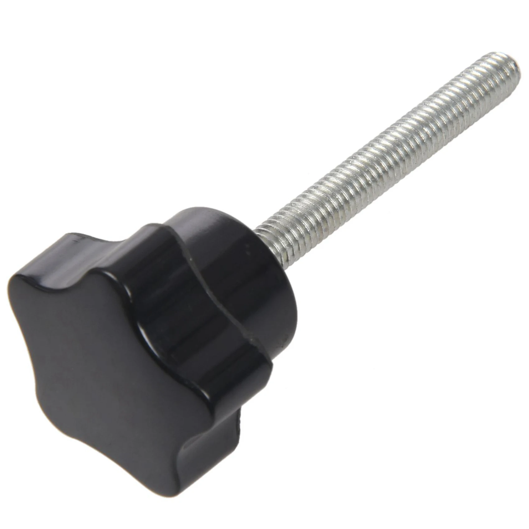 ELEG-18 Pcs M6 X 50 Mm Locking Star-Shaped Plastic Head Male Thread Knob Grip