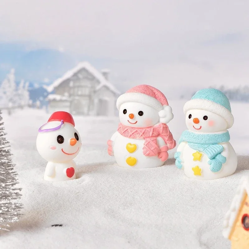 

3Pc Christmas Elk Hat Snowman Silicone Candle Mold for Handmade Aromatherapy Resin DIY Party Gift Creative Kitchen & Dining Home