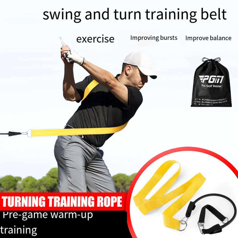 

Golf swing rotation training belt for power exercises, fitness resistance band for balance enhancement