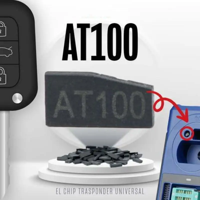 Accesorios de programación de llaves de vehículos AT100, Chip supercondutor Universal para XP200 XP400 XP400PRO, 1/5 Uds.