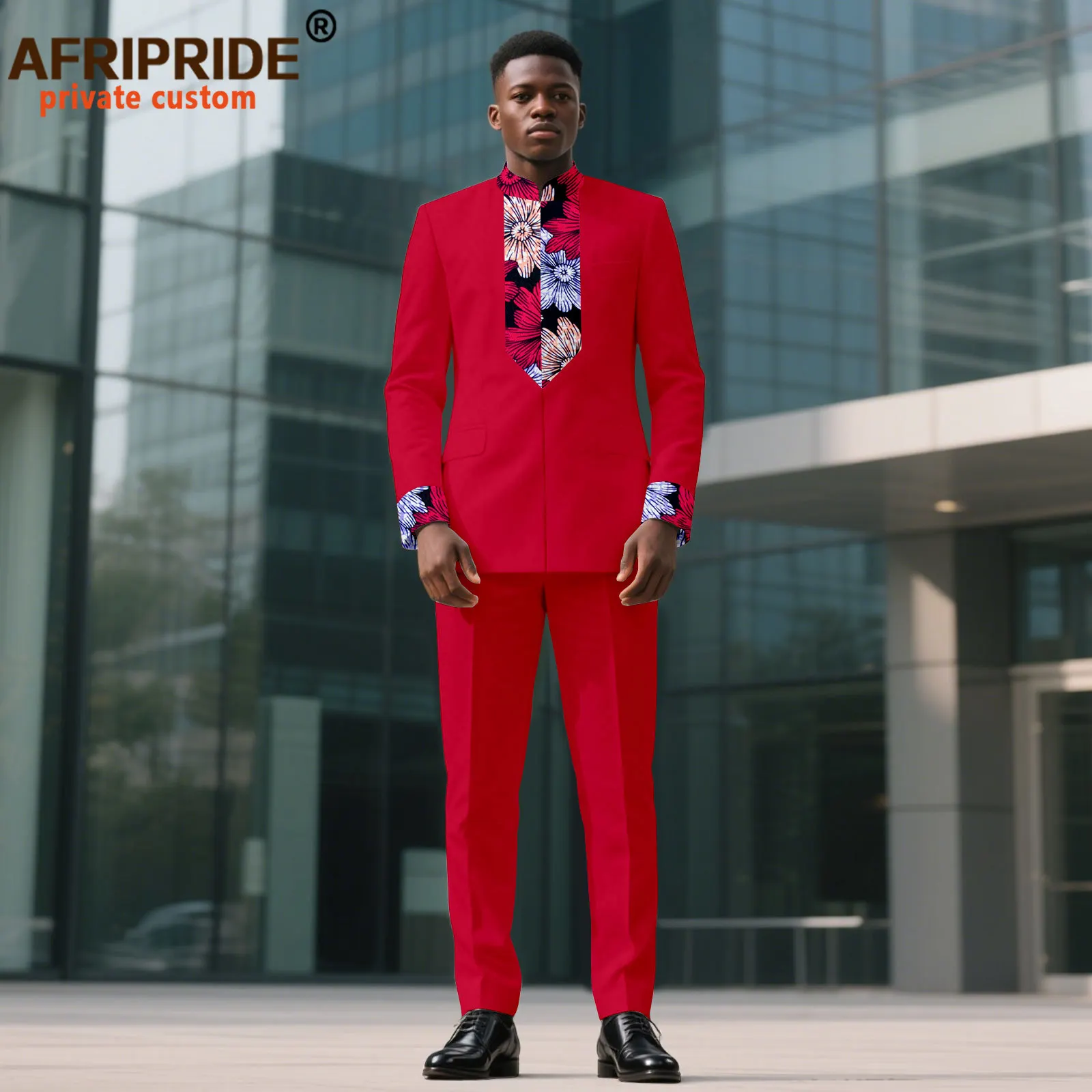 Dashiki for Men African Suit Embroidery Jackets and Trousers 2 Piece Set Traditional Attire Wedding Party Clothes Chain 2516092