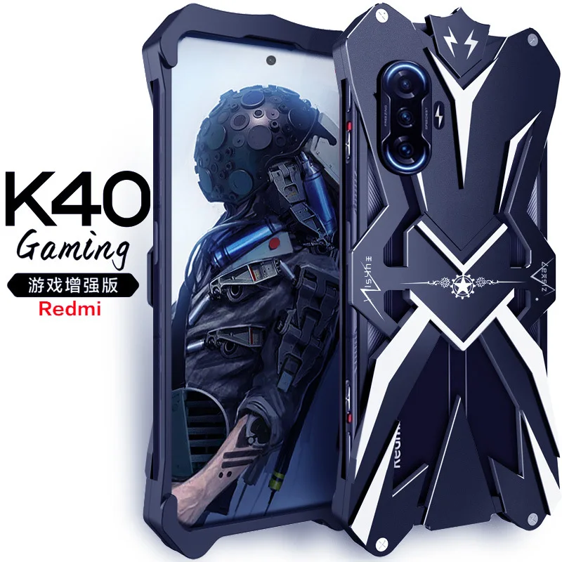 

Zimon Luxury New Thor Heavy Duty Armor Metal Aluminum Phone Case For Xiaomi Redmi K80 K70 K60 K50 K40 k30 Pro Ultra Gaming Cover