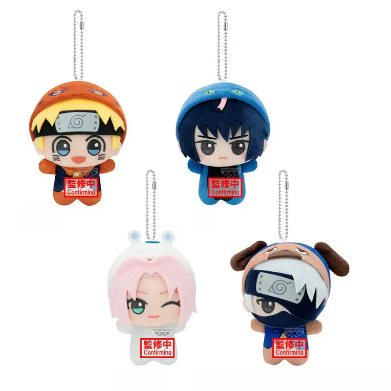 

Плюшевая кукла-брелок BANPRESTO Наруто Шипуден Узумаки Наруто в костюме животного, 11 см, Vol.1, игрушка-подвеска для сумки, подарок
