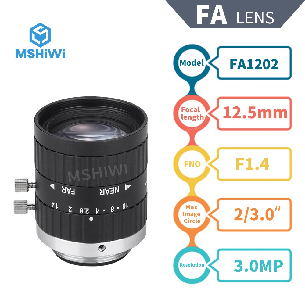 3MP Focal Length 12mm C Mount 2/3