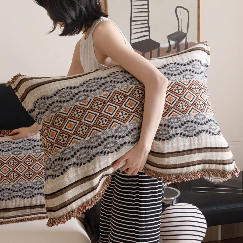 

Cotton Pillowcases Anti-Head Oil Double Pack Adult Sweat Absorbent Traditional Style Full Cotton Pillow Towels Home Use