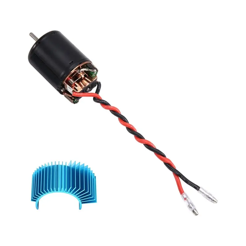 YSUN-Waterproof Brushed Motor 540 With Heat Sink For 1/10 Scale For RC Car Crawler Axial SCX10 AXI03007 TRX4 Traxxas Redcat Gen8