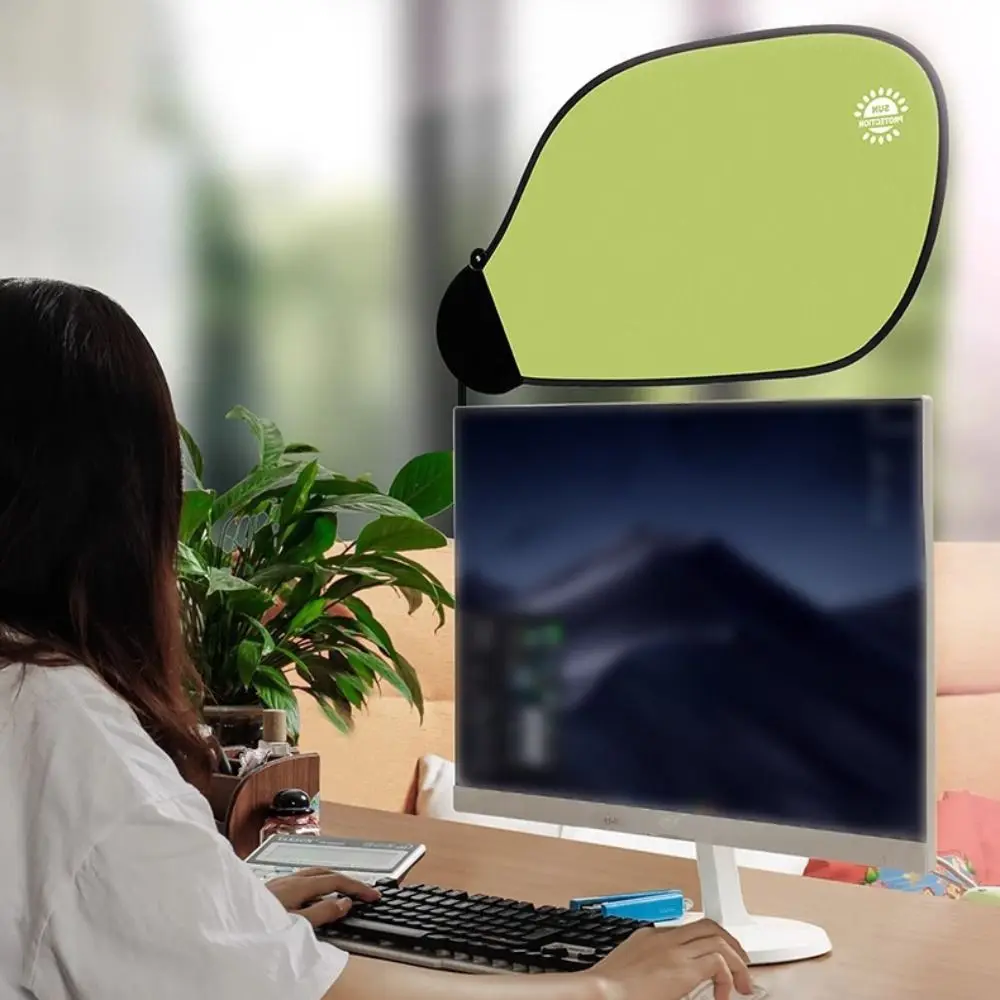 Adjustable Office Computer Shading Board UV Protectiond with Clip Sun Visor Multifunctional Foldable Light Visor