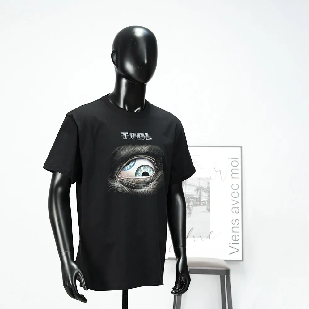 Tool Metal Band Album - Rock Eyes Print Short Sleeve Trendy Brand Personalized Minor-Sized Dark-Theme T-Shirt