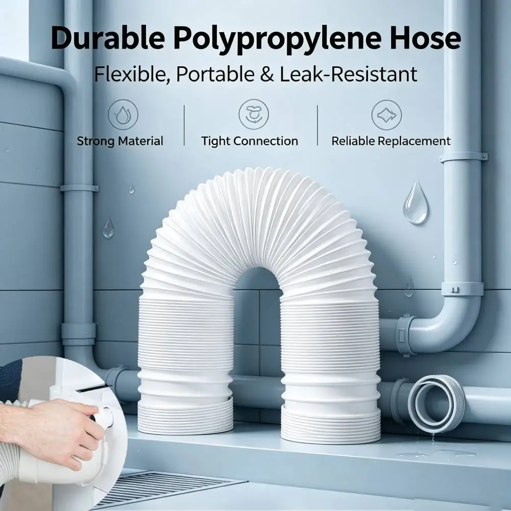 1.5/2M Air Conditioner Exhaust Hose, Portable Universal Flexible Duct Extension Pipe, Vent Hose, for Mobile Air Conditioning Use