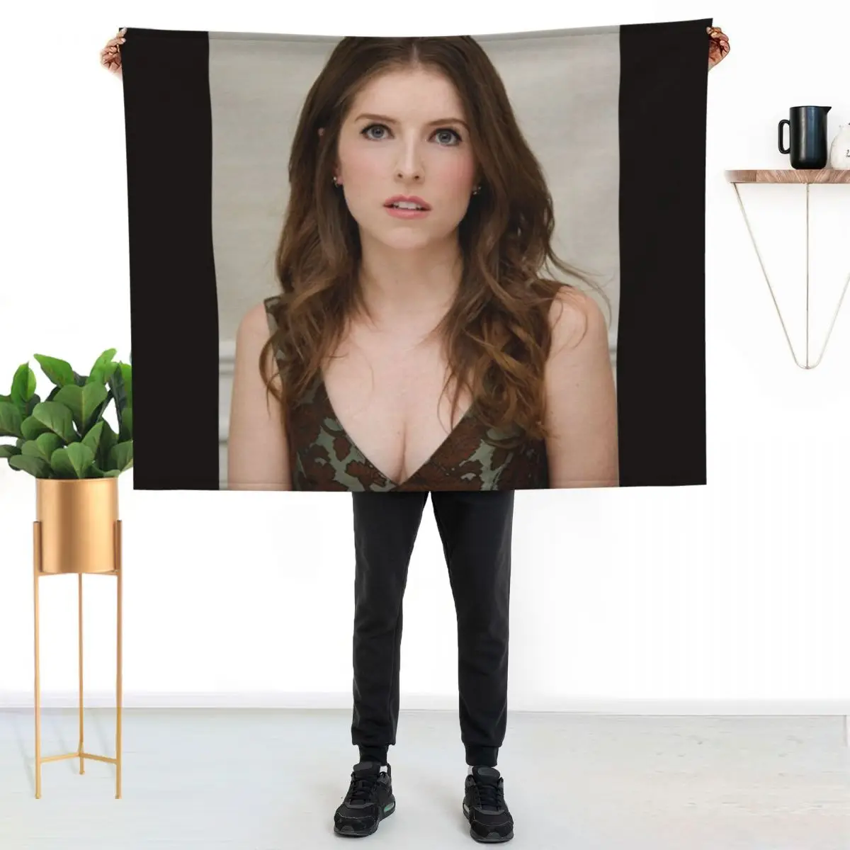 Anna Kendrick - Album Throw Blanket Bed Flannels Hairys wednesday Thermals For Travel Decorative Beds Blankets